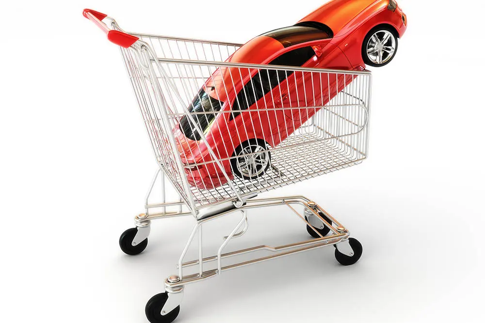 Fehler beim Fahrzeugkauf Konzept